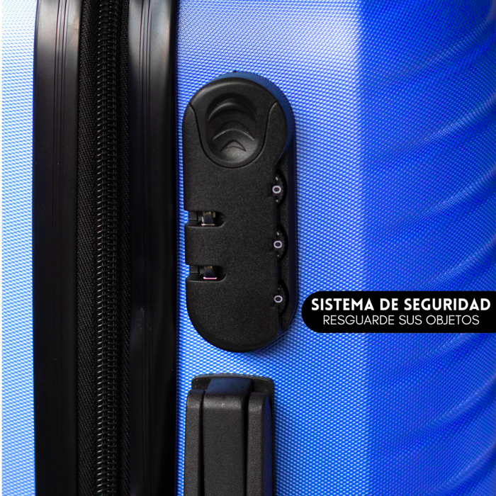 Maleta Utazo 10kg Cabina Abs 38x55x22cm Azul Electrico