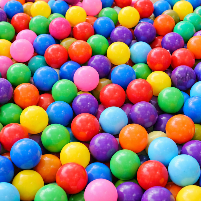 Pack 100 Pelotas Plasticas Para Piscina Colores Surtidas