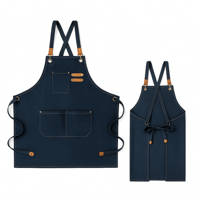 Pechera Delantal Cocina Barbacoa Parrilla Premium Peluquero Negro Batman Azul Marino