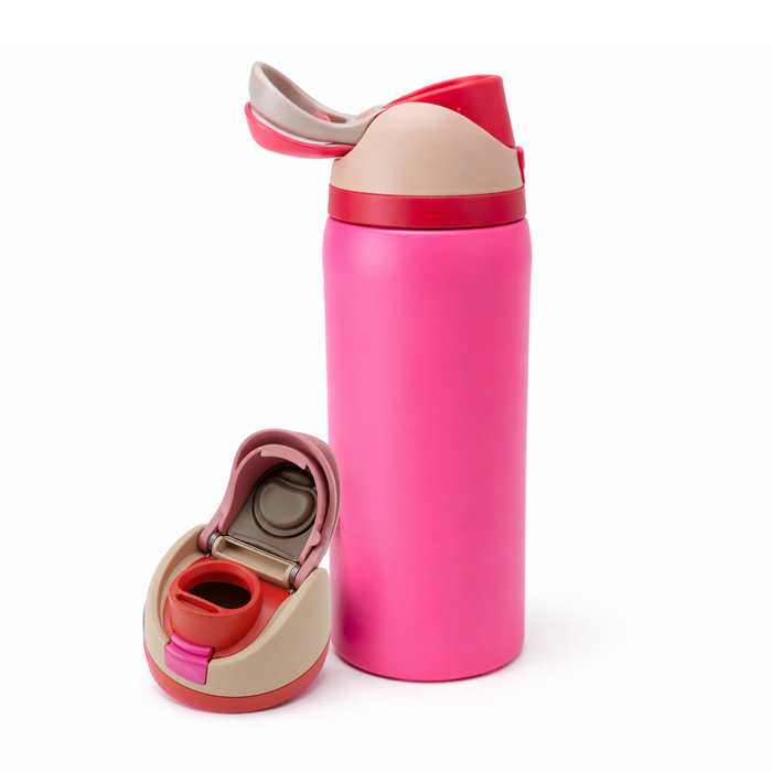 Botella De Agua 1000ml Termo Acero Inoxidable Térmico Rosa