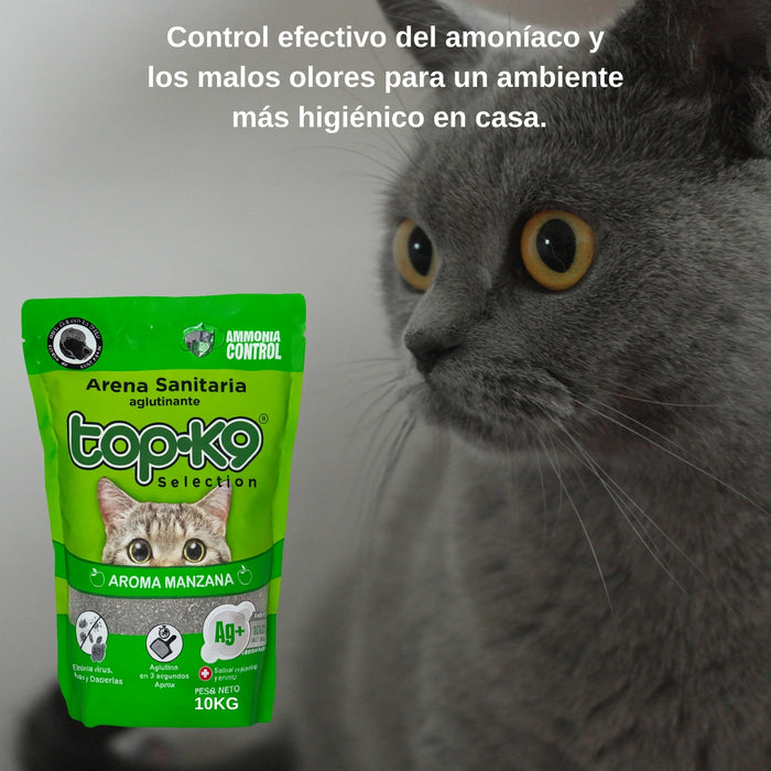 Arena Aglutinante Iones De Plata Carbón Activado Topk9 10kg