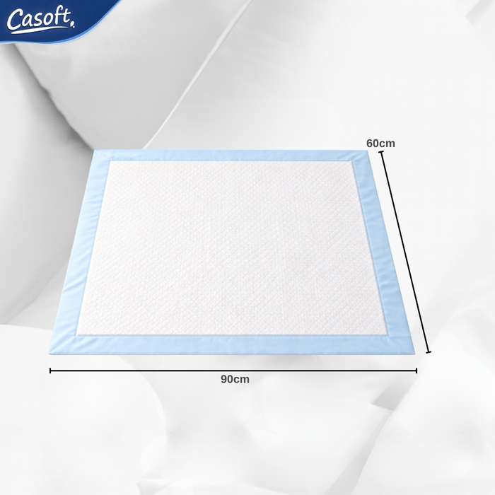 Sabanillas Desechables 60x90cm Alta Absorción Protector de Cama Impermeable Incontinencia Adulto Mayor  Pañal Absorbente 10 Unidades