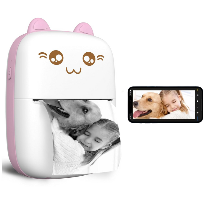 Mini Impresora Portátil Bluetooth Gatito