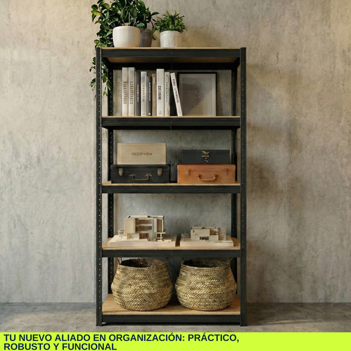 Estante Rack Métalico 180x90x40 Estanteria Repisa Mdf Klac
