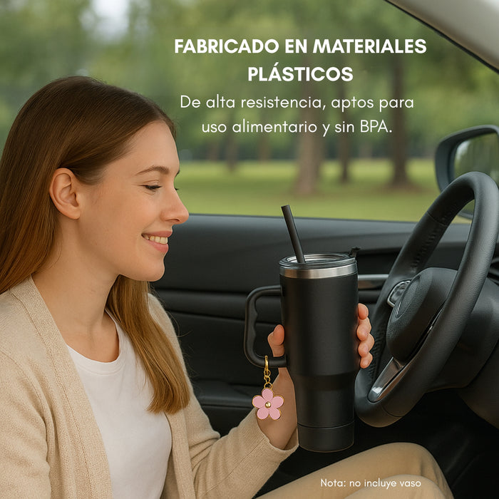 Accesorios Para Vaso Térmico Decoración Universal Bombilla 9 Accesorios