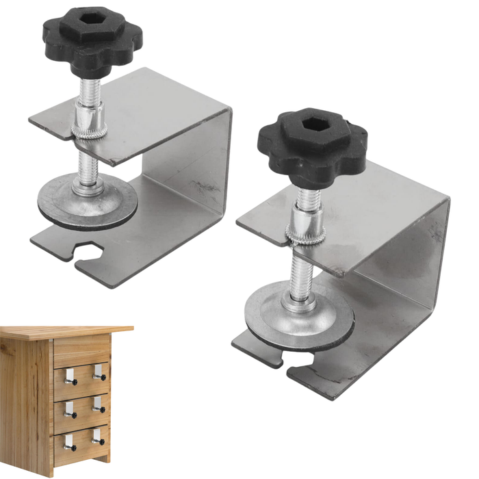 2 Abrazaderas Para Instalación Frontal De Cajón 2mm