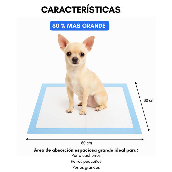 240 Und Sabanillas Mascotas 60x60 Cm Desechables