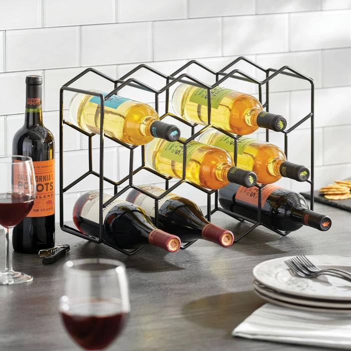 Porta Vino Botellas Rack Metalico 11 Botellas Plegable