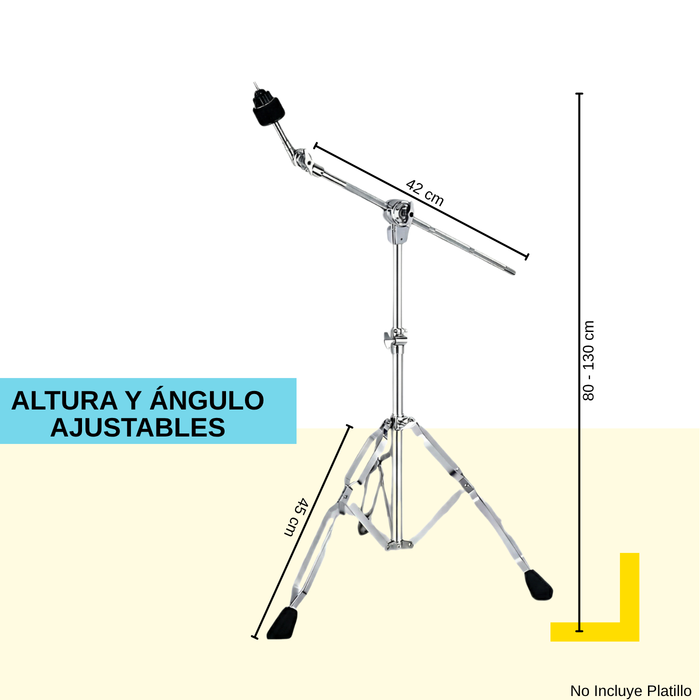 Atril De Platillo Suspendido Ajustable Para Batería Y Timbal
