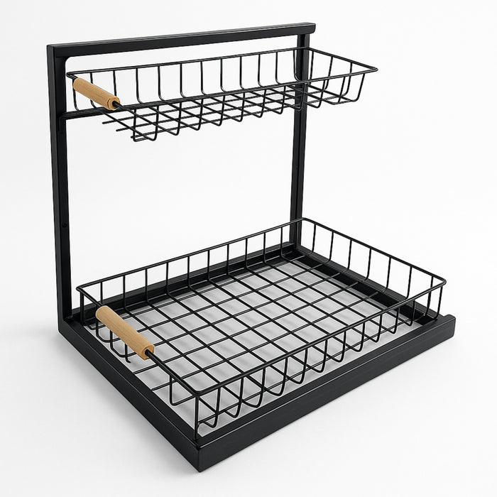 Organizador Estante Uso Bajo Lavaplatos 2 Nivele Cocina Baño