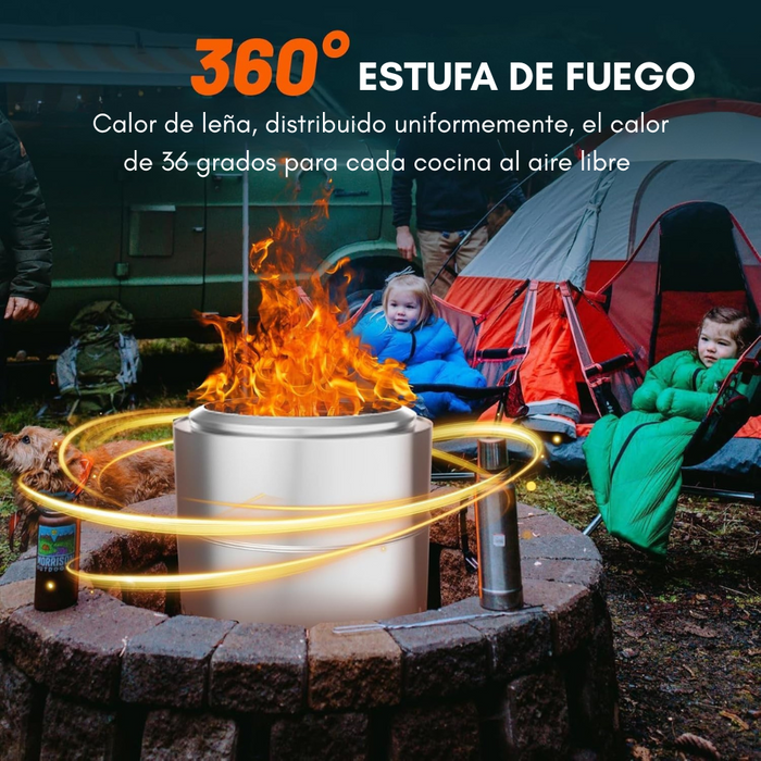 Brasero Sin Humo Brann Acero Inoxidable Accs 50cm