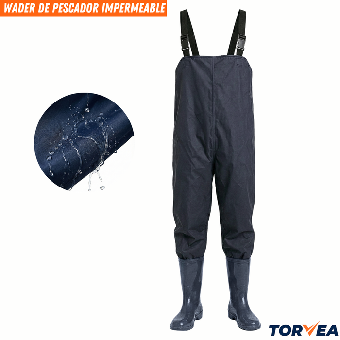 Traje De Pesca Wader Impermeable Con Botas Antideslizante Talla 44