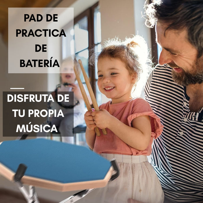 Pad De Práctica Con 2 Baquetas De Madera