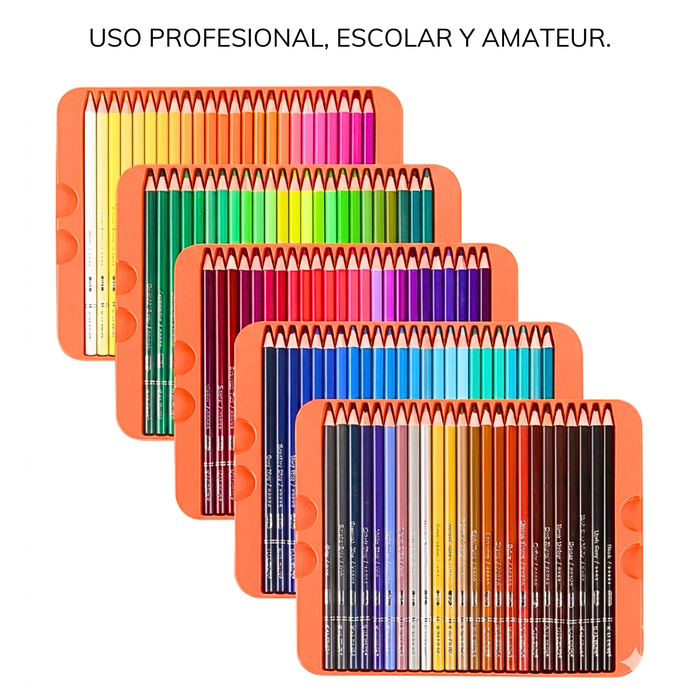 Set 120 Lápices De Dibujo Profesional Estuche Colores Dibujo Multicolor