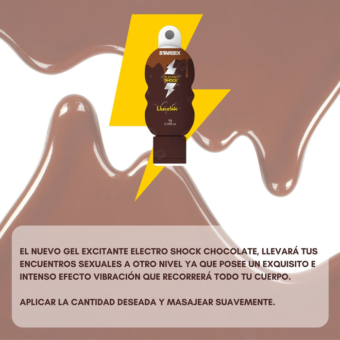 Lubricante Intimo Gel Excitante Electro Shock Chocolate 8gr