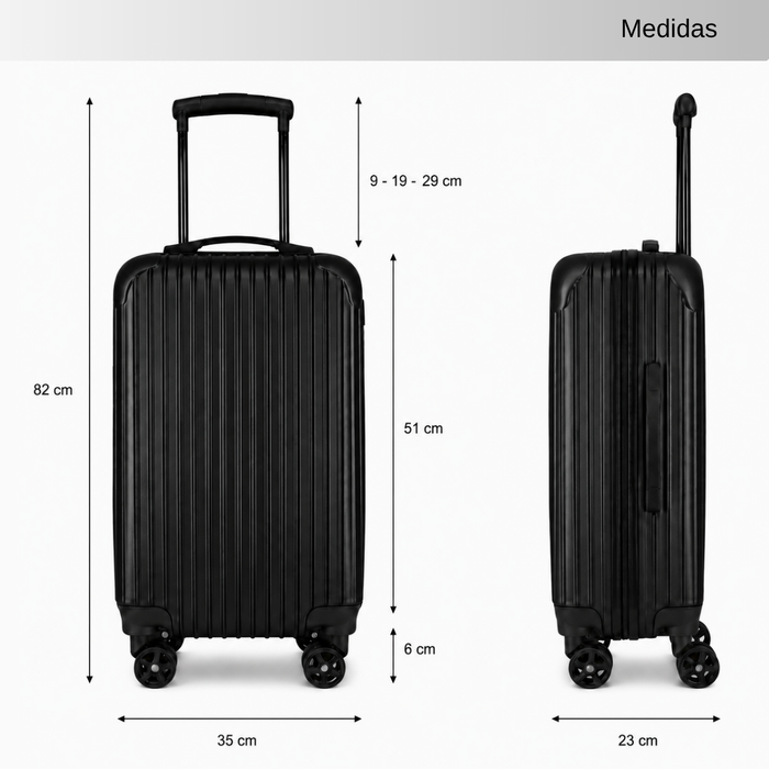 Maleta Cabina De 10 Kg Equipaje Chica Ruedas Viajes Avión