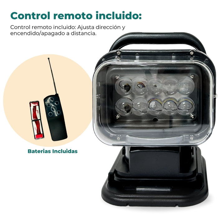 Foco Busca Camino Led 50w Imantado De 360 Grados Focos