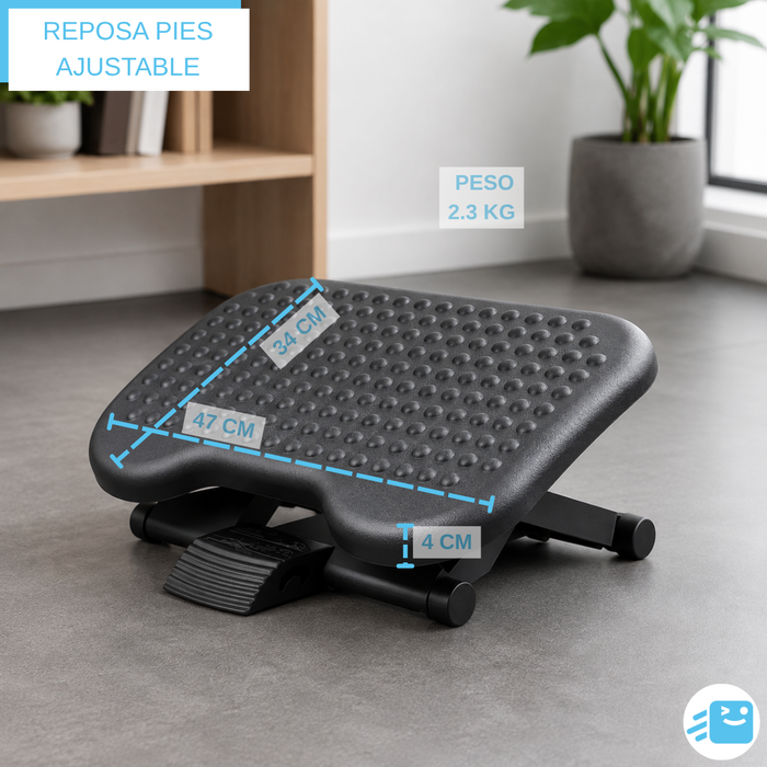 Reposa pies Ergonómico Ajustable Apoya Pies Oficina Escritorio