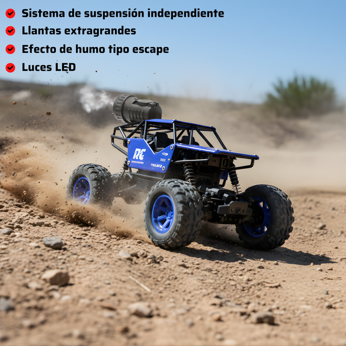 Auto Control Remoto Rock Crawler 2.4 1/18 Rc Humo 4x4 (Copia)