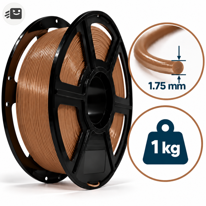 Filamento Pla Para Impresión 3d 1.75mm 1 Kg Color Bronce