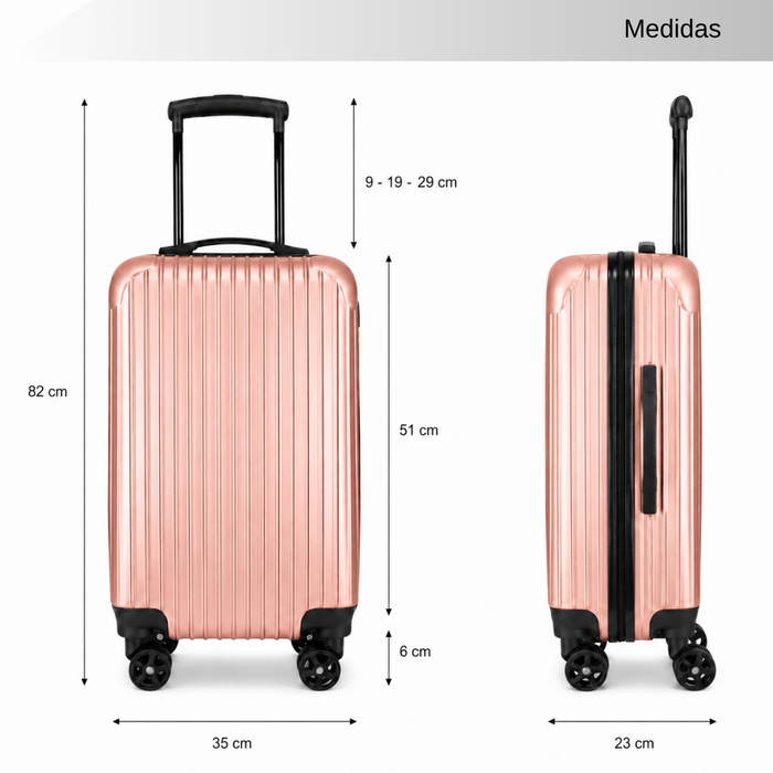 Maleta Cabina De 10 Kg Equipaje Chica Ruedas Viajes Avión