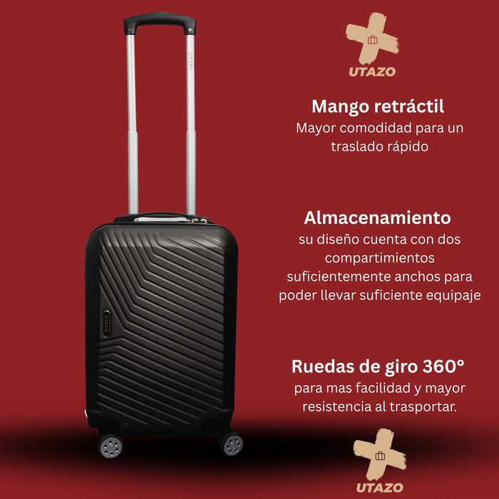 Maleta Cabina Utazo Carry On 10kg + Set Bolsa Organizadora
