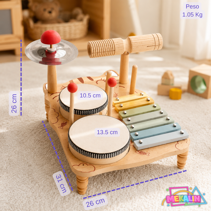 Juguete Musical Montessori De Madera Instrumentos Para Niños