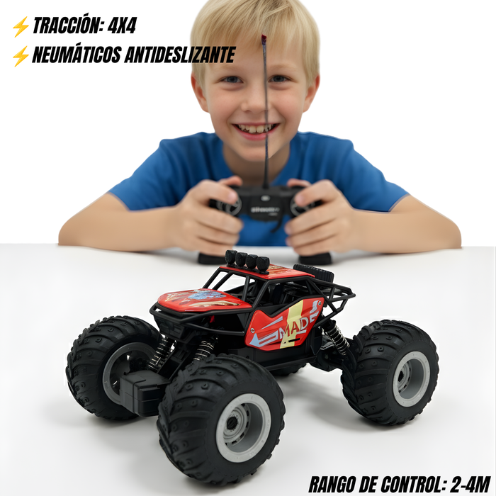 Auto De Escalada 4x4 Juguete Carro Control Remoto Recargable