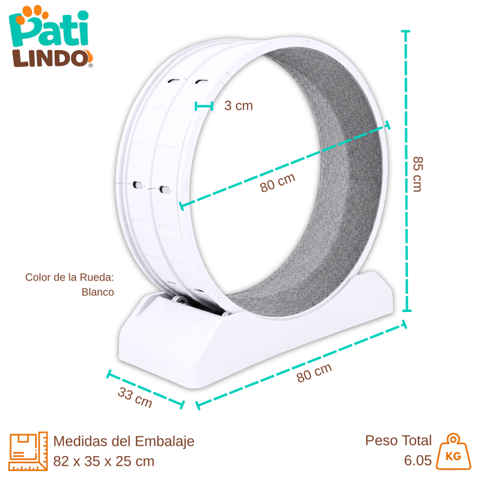 Rueda De Ejercicio Para Gatos Xl Caminadora Antideslizante