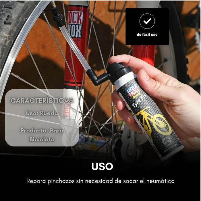 Bike Tyre Fix Reparador Sellador Portable De Neumáticos