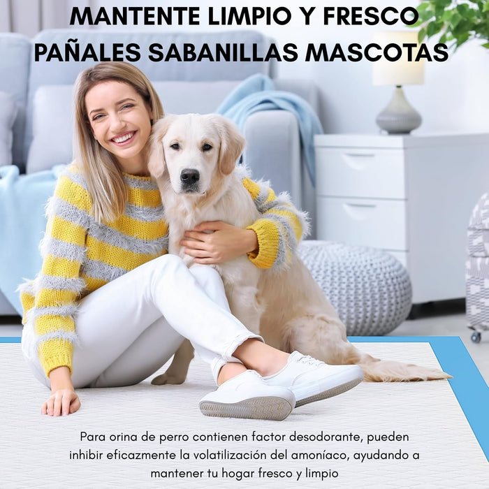 120 Pañales Sabanillas Mascotas Perros Y Gatos 60x60cm