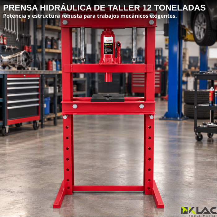 Prensa Hidráulica De Taller Gata Tipo Botella 12 Toneladas