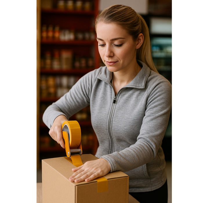 Pack 2 Cinta Embalaje Amarilla 4.5cm X 350 Mts