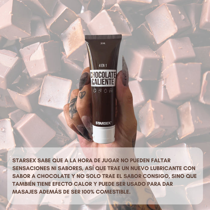 Lubricante Intimo 4 En 1 Chocolate Caliente Starsex 30ml