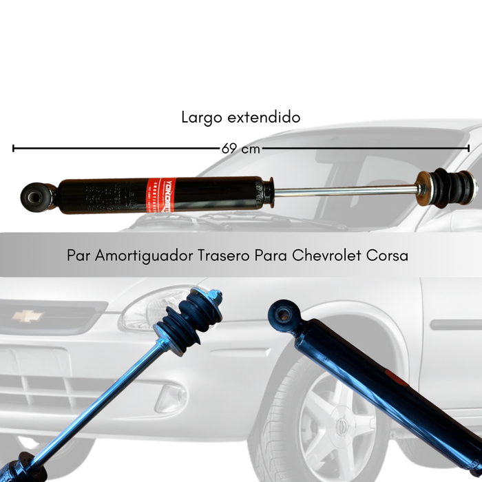 Kit Amortiguadores Delanteros + Traseros Para Corsa 93-08