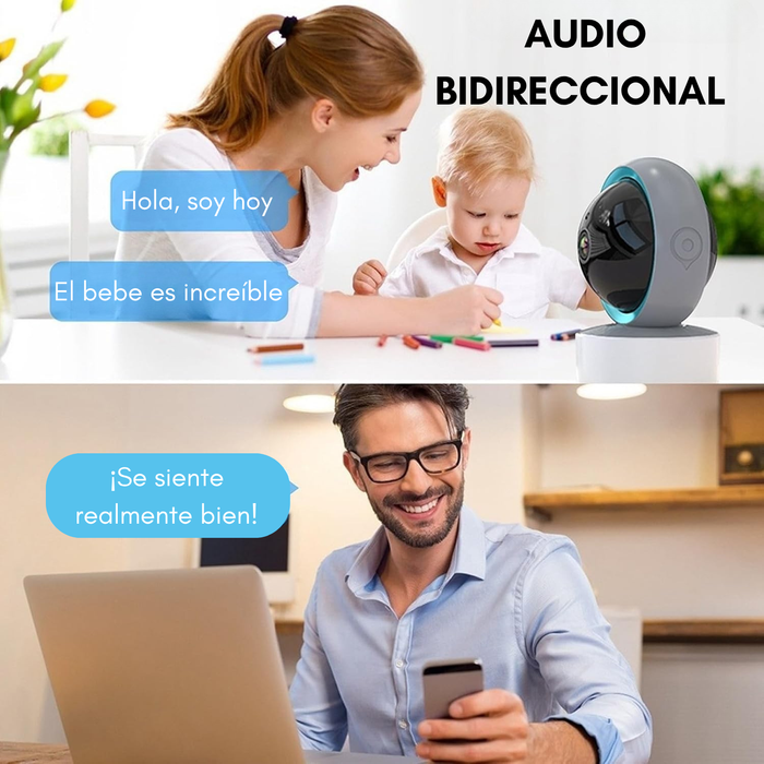 Camara Monitor Bebe Seguridad Vision Nocturna Wifi 355