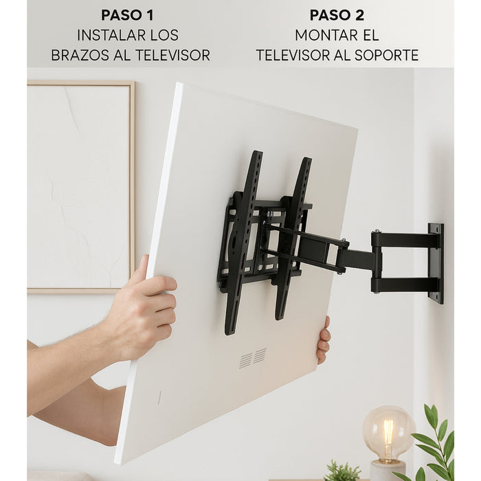 Soporte Tv Pared Brazo Articulado 32-70 Pulgadas