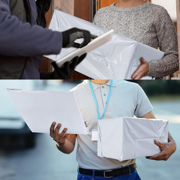 100 Bolsas De Plastico Courier Con Adhesivo Envio 20x35cm