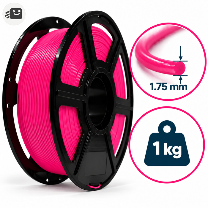 Filamento Pla Para Impresión 3d 1.75mm 1 Kg Color Fucsia