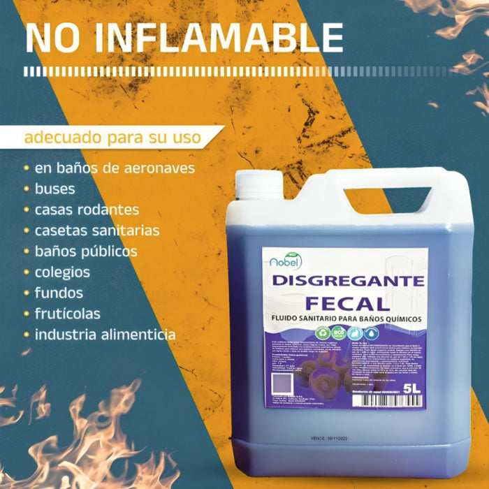 Disgregante Liquido Para Baño Químico Desodorizante 5lt