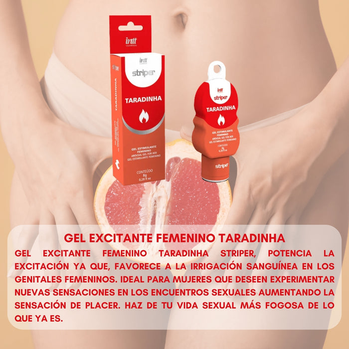 Lubricante Intimo Gel Excitante Femenino Taradinha 8gr
