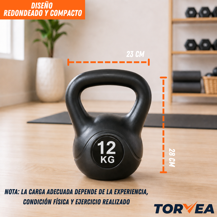 Pesa Rusa Kettlebell 12 Kg Para Ejercicio Fitness Entrenamiento