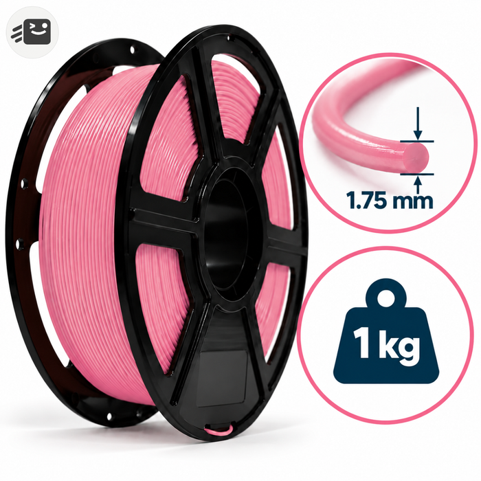 Filamento Pla Para Impresión 3d 1.75mm 1 Kg Color Rosa