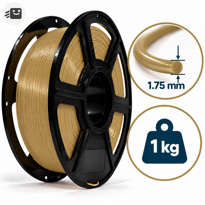 Filamento Pla Para Impresión 3d 1.75mm 1 Kg Color Dorado