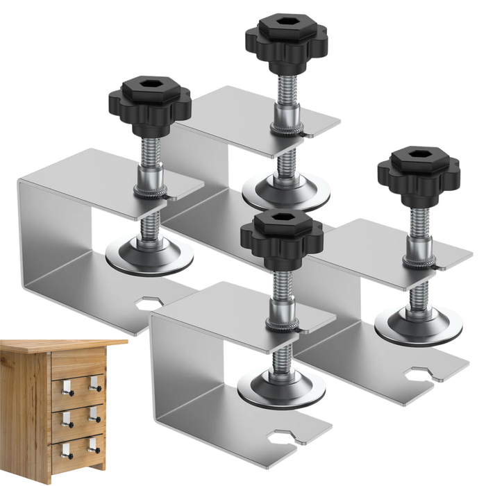 2 Abrazaderas Para Instalación Frontal De Cajón 2mm