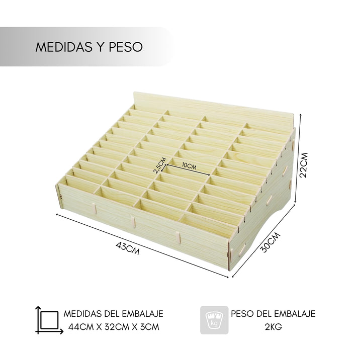 Estante Organizador Tecnico Celular 48 Espacios Armable