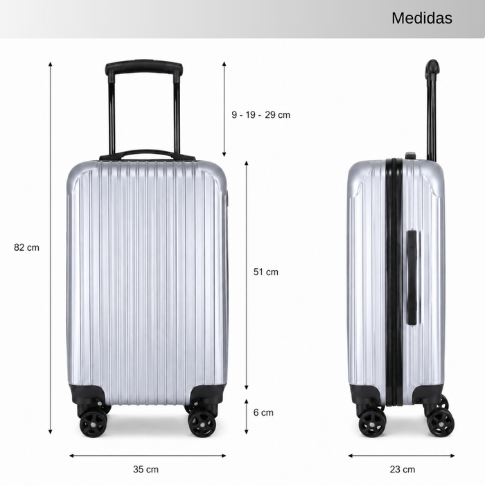Maleta Cabina De 10 Kg Equipaje Chica Ruedas Viajes Avión