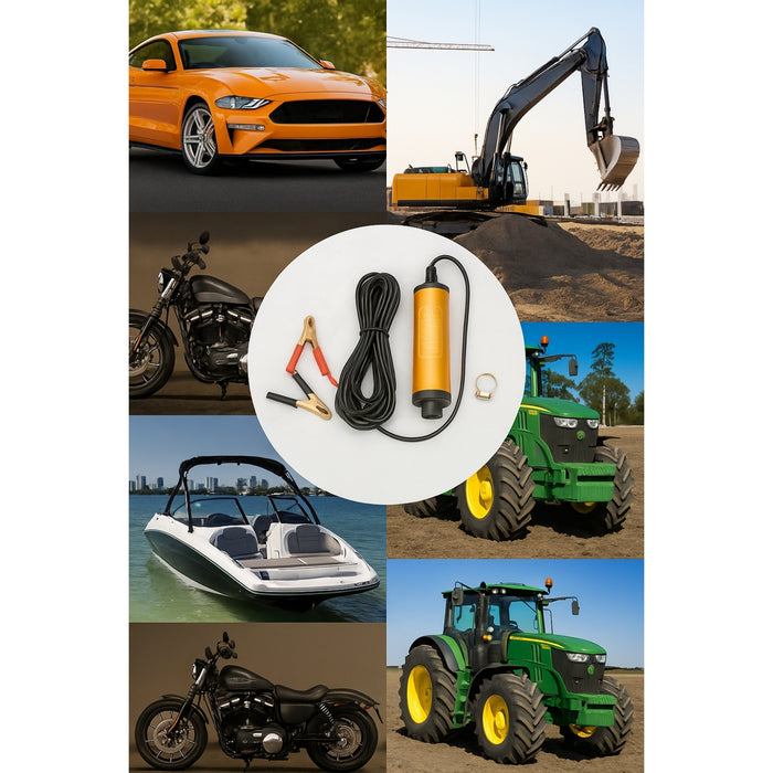 Kit Bomba Trasvasije Diesel Parafina 12v Manguera Pistola