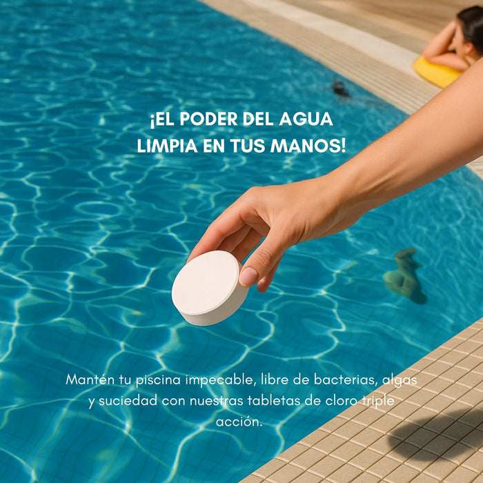 Cloro En Tabletas Para Piscinas 1 Kg Tripleaccion Nobel