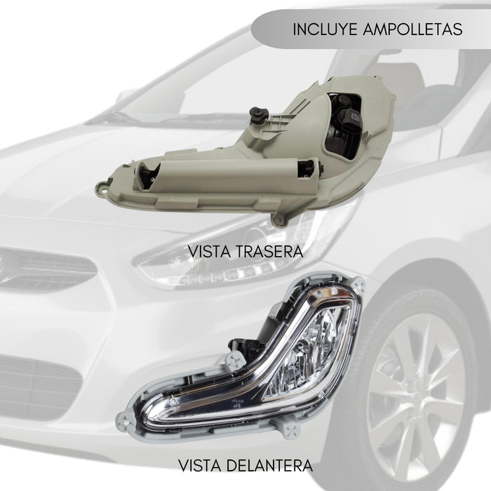 Kit Neblineros Para Hyundai Accent Rb 2012-2015 El Par
